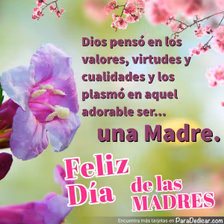 Tarjeta para dedicar: Feliz Día de las MADRES.