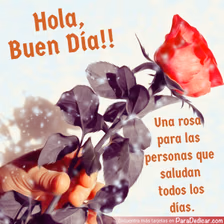 Tarjeta para dedicar: Hola, Buen Día!!