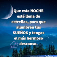 Tarjeta para dedicar: Que esta noche esté llena de estrellas