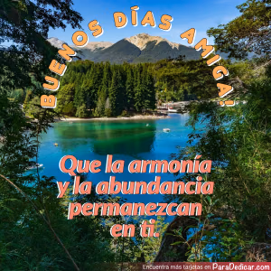 Tarjeta para dedicar: Buenos Días Amiga!