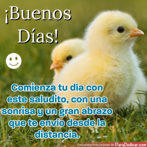 Tarjeta para dedicar: ¡Buenos Días! Comienza tu día con este saludito,