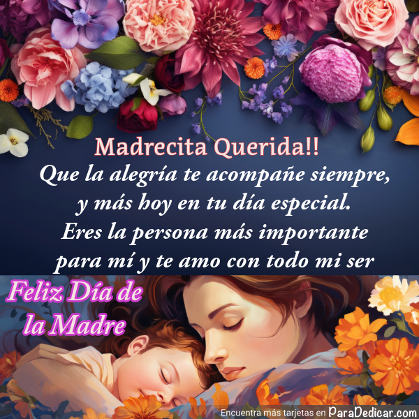 Tarjeta de Madrecita Querida!! Feliz Día de la Madre